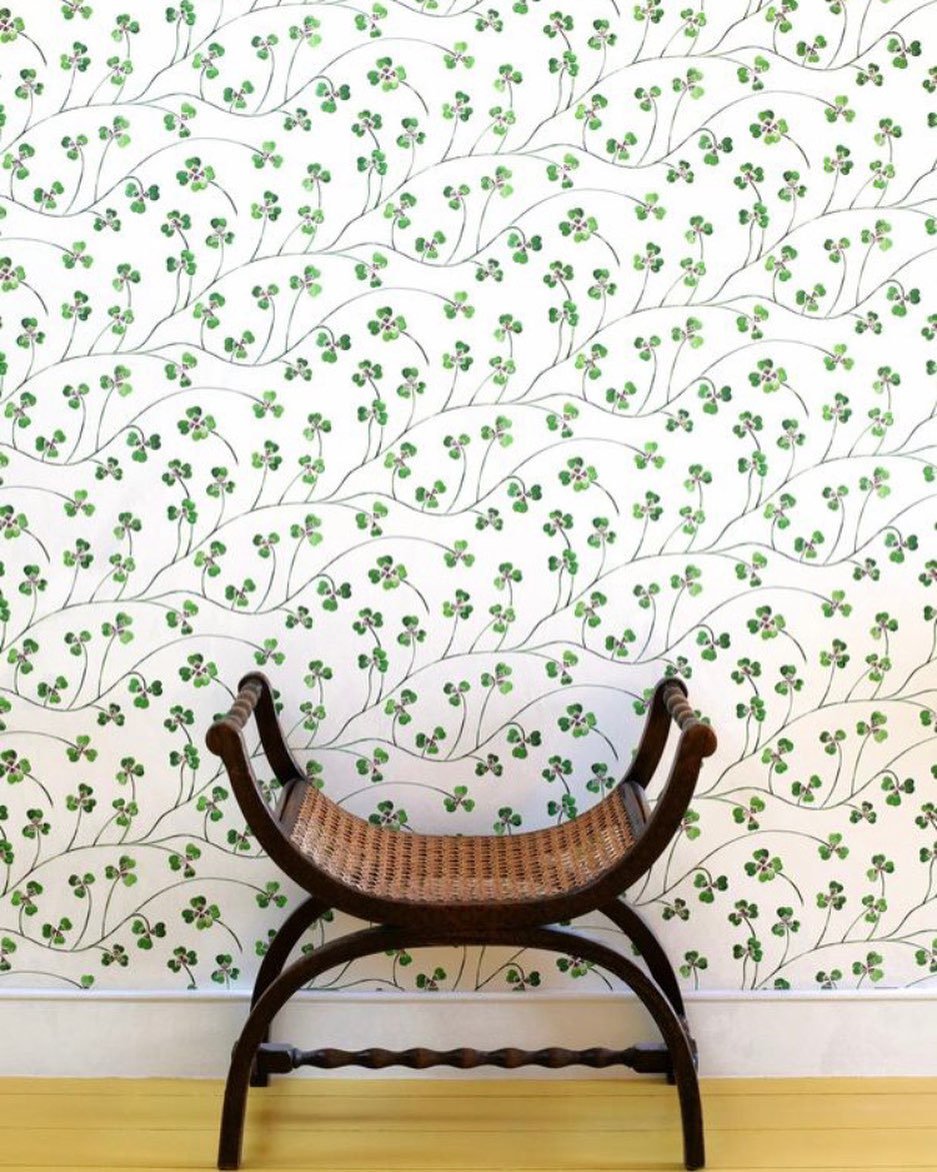 Lucky Leaf - by commonroom.co - wallpaper design inspiration for my fern collection of paintings