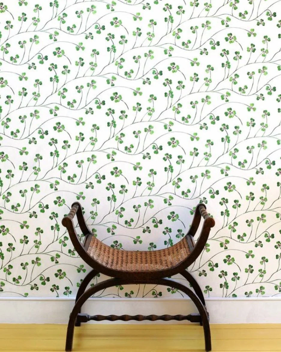 Lucky Leaf - by commonroom.co - wallpaper design inspiration for my fern collection of paintings