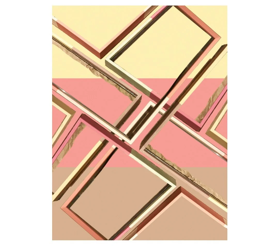 Candy Stripe frames for my latest paintings 🖼️