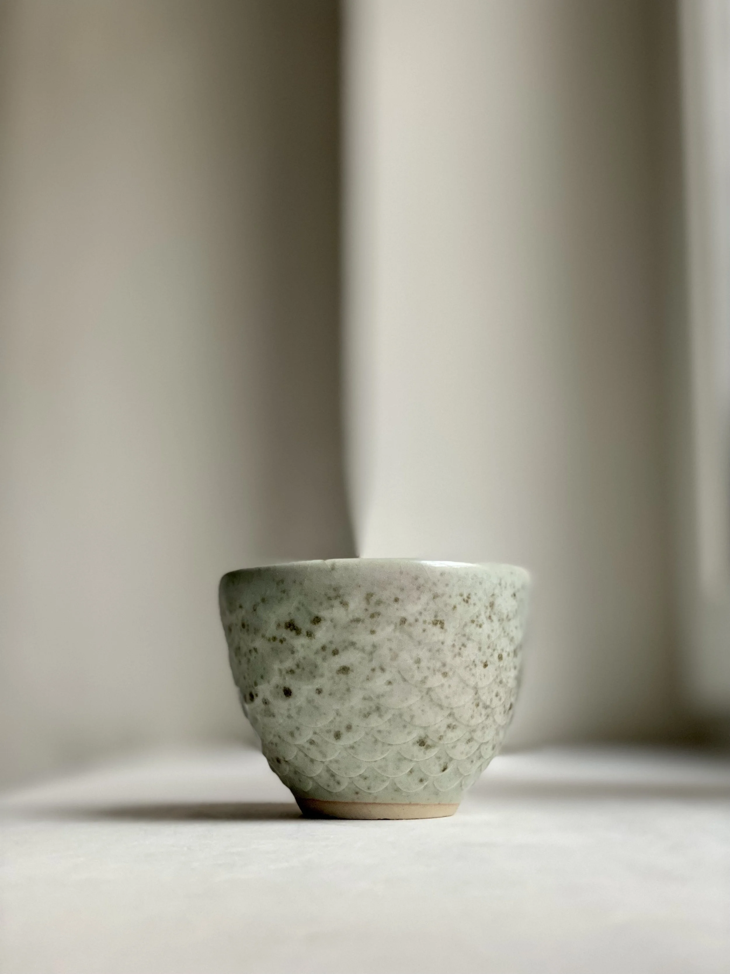 Celadon Textured Cup