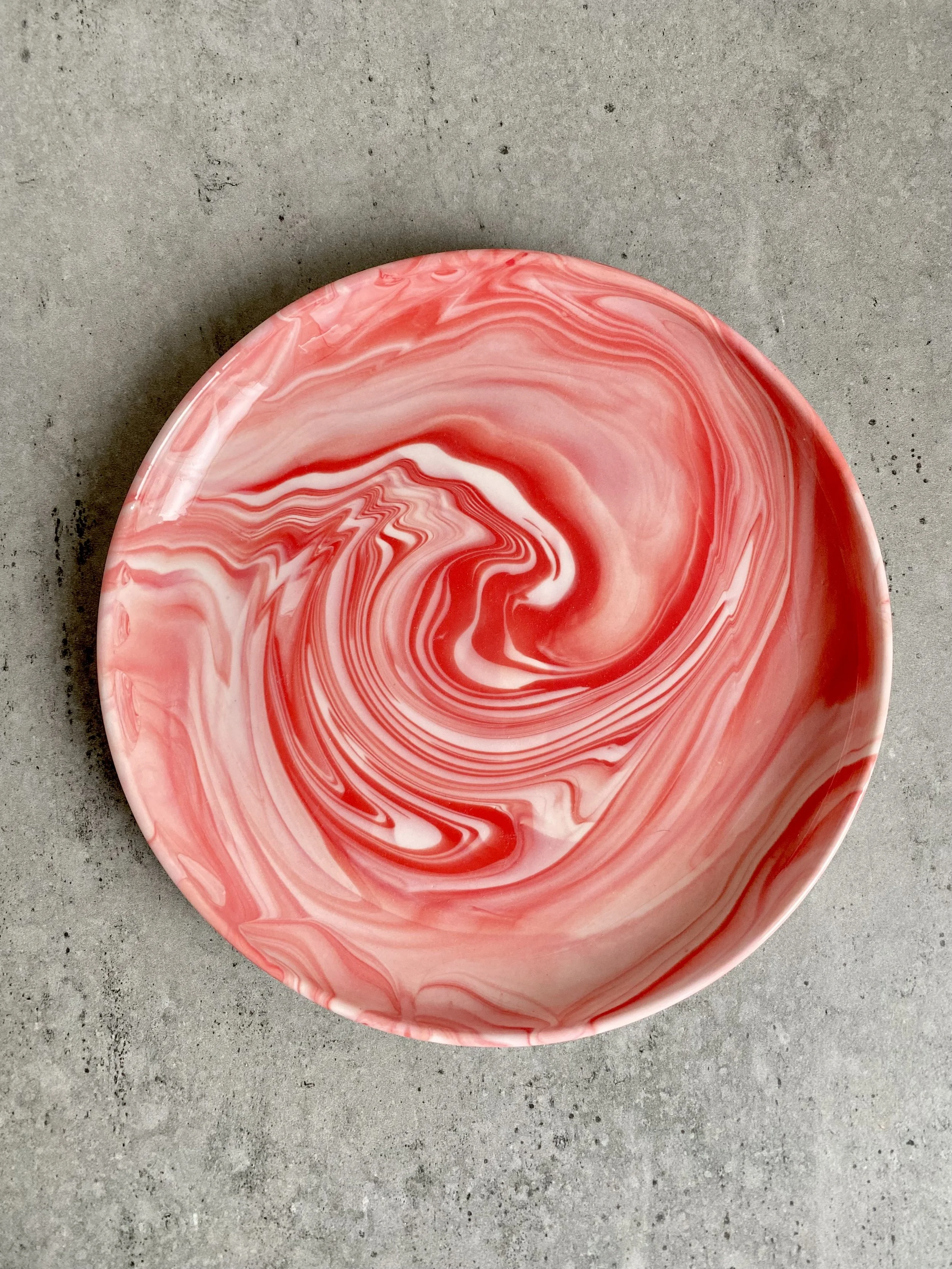 Marble Porcelain Origin Plate 21 cm