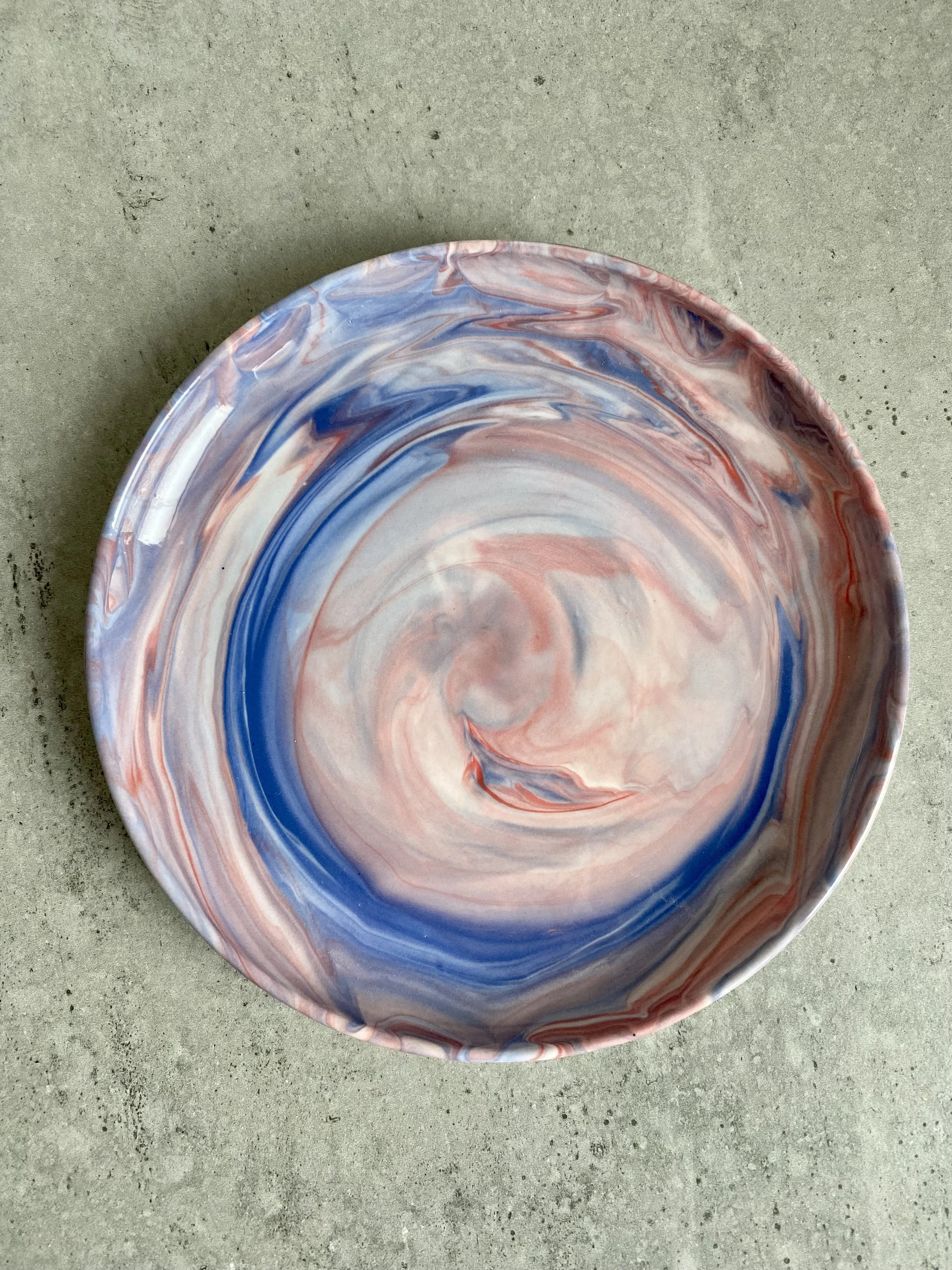 Marble Porcelain Origin Plate 21 cm