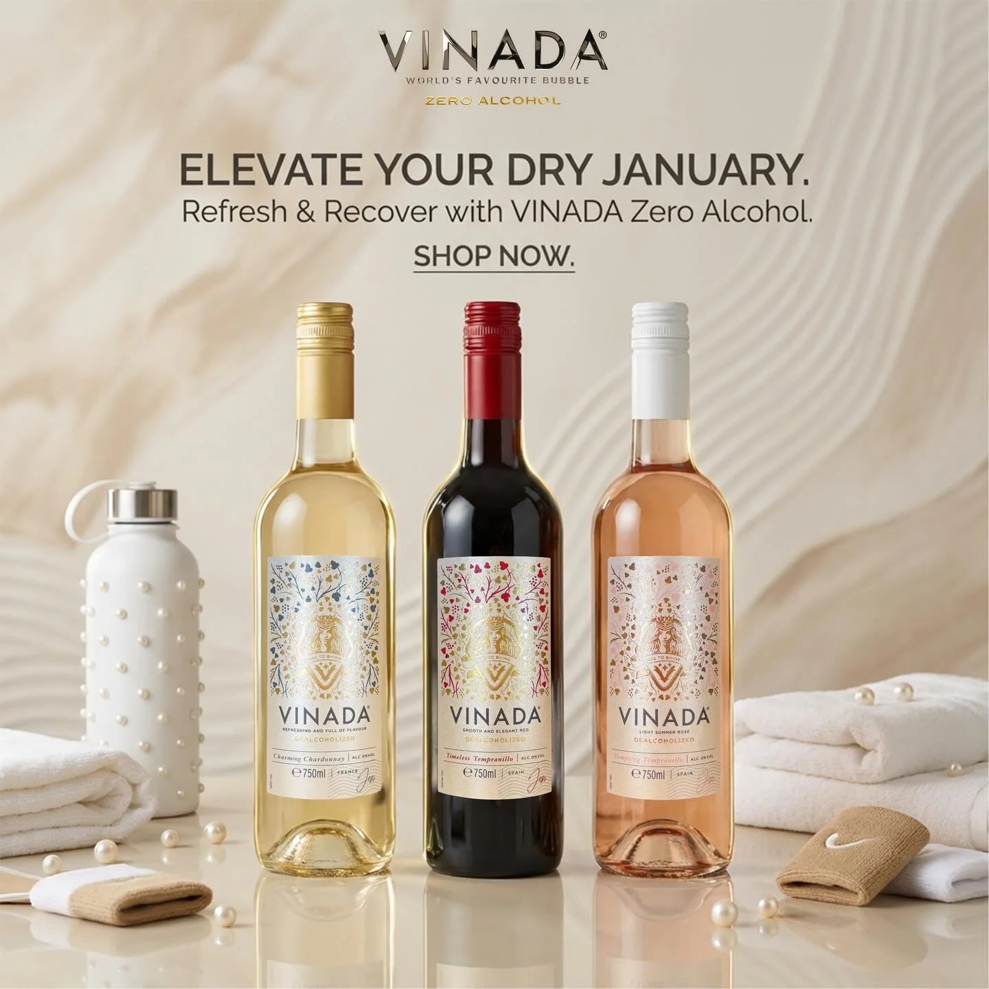 Dry January starts now ✨
Refresh. Recover. Enjoy.
VINADA Zero Alcohol 🥂
#dryjanuary #zeroproof #newyearvibes