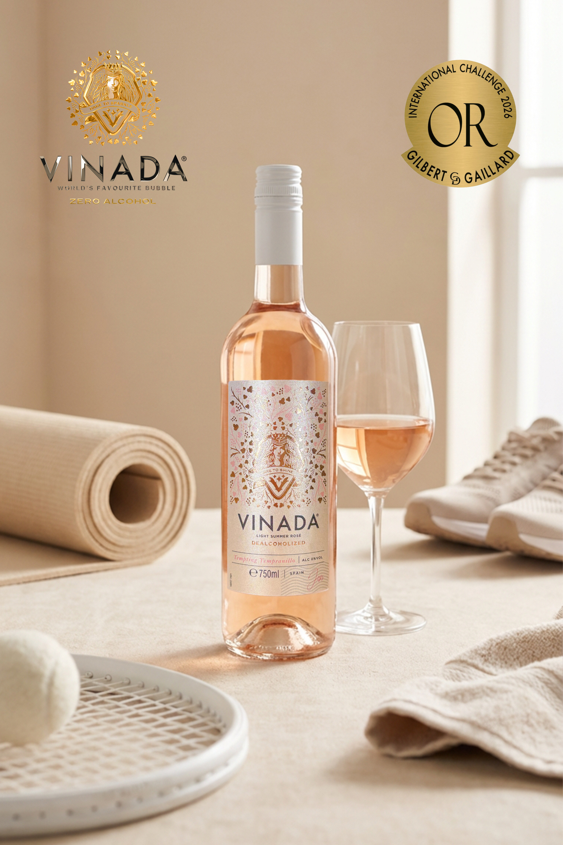 Tempting Tempranillo Rosé - Gold Medal