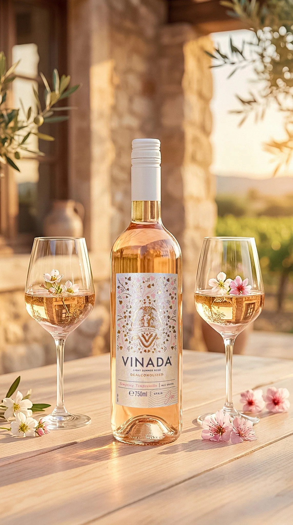 Ros&eacute; all day, zero alcohol, 100% glow ✨🌸

#RoseAllDay #ZeroProof #AlcoholFreeVibes #CheersWithoutAlcohol #vinada