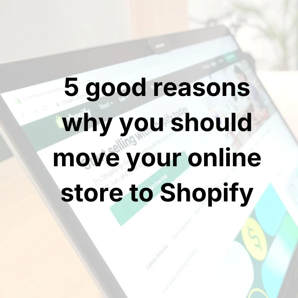 5 good reasons why you should move your online store to Shopify