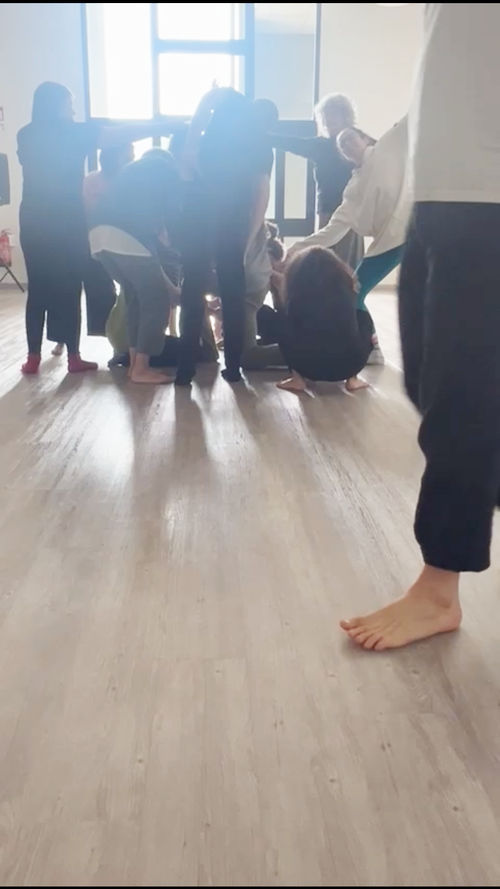 Esplorando il movimento di gruppo durante la Domenica Insieme di 5Ritmi® a Torino