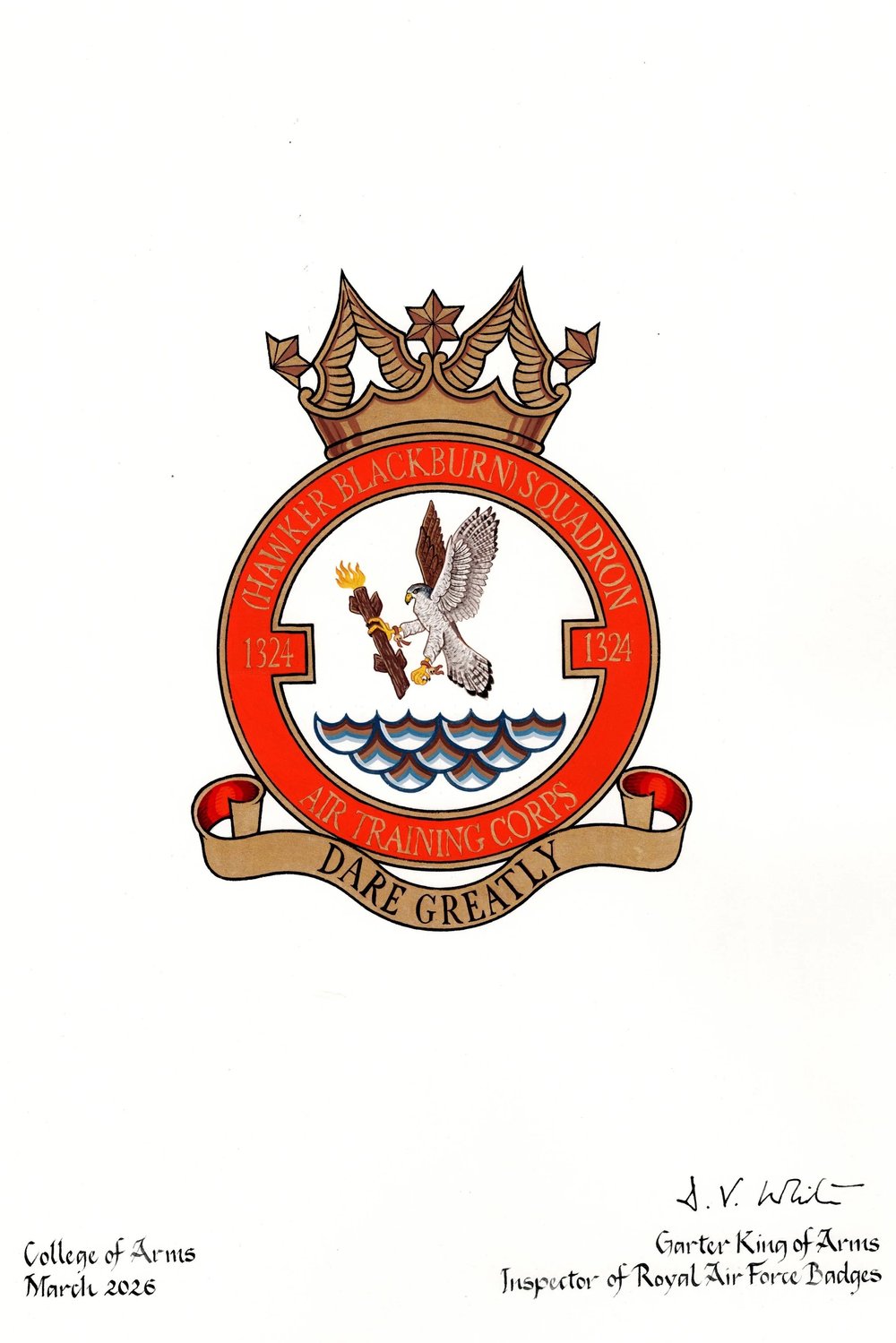 Official Badge for 1324 Squadron — 1324 (Hawker Blackburn) Squadron ...