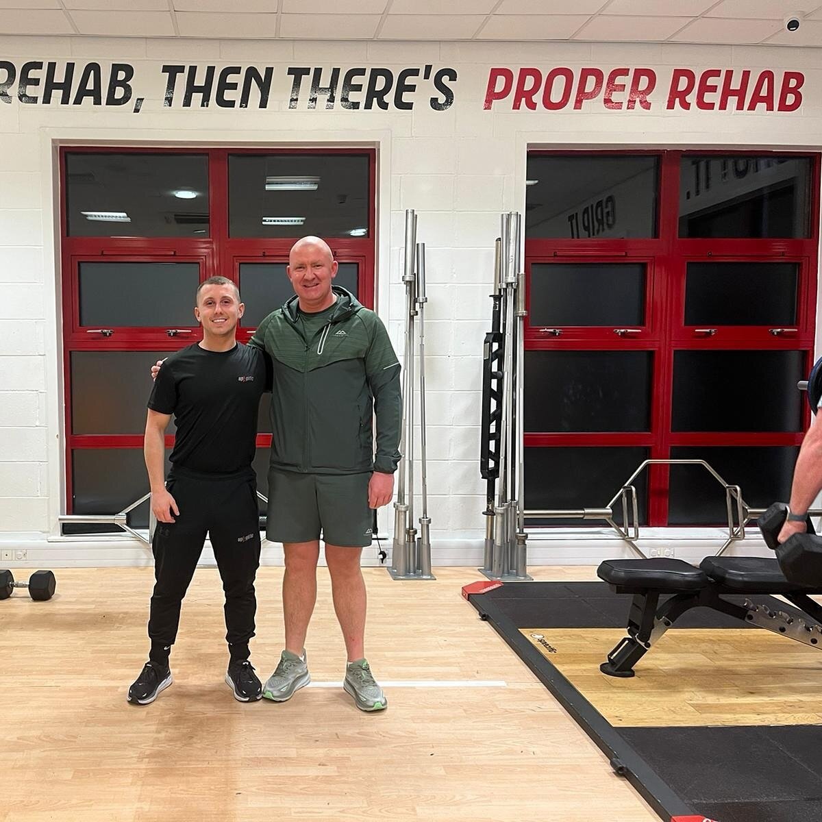 Round two for Paul from @peakyblindersglasgowltd 🤦🏼&zwj;♂️

He done his shoulder again training but after a wee Four Weeker on Proper Rehab we had him ready for training pain free and flinging up blinds again. 🪛💪🏽

Remember #TheresRehabThenThere