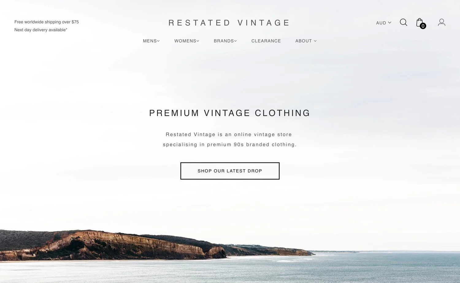 RESTATED VINTAGE  Shopify Clothing Store   Visit website