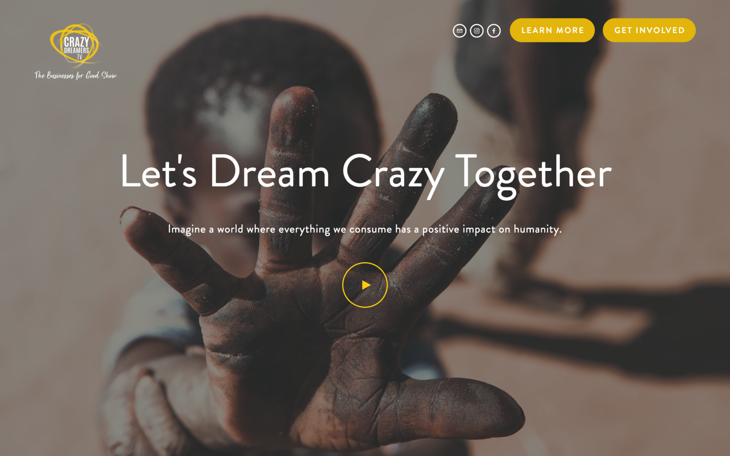 CRAZY DREAMERS TV  A free website built for an NGO   Visit website