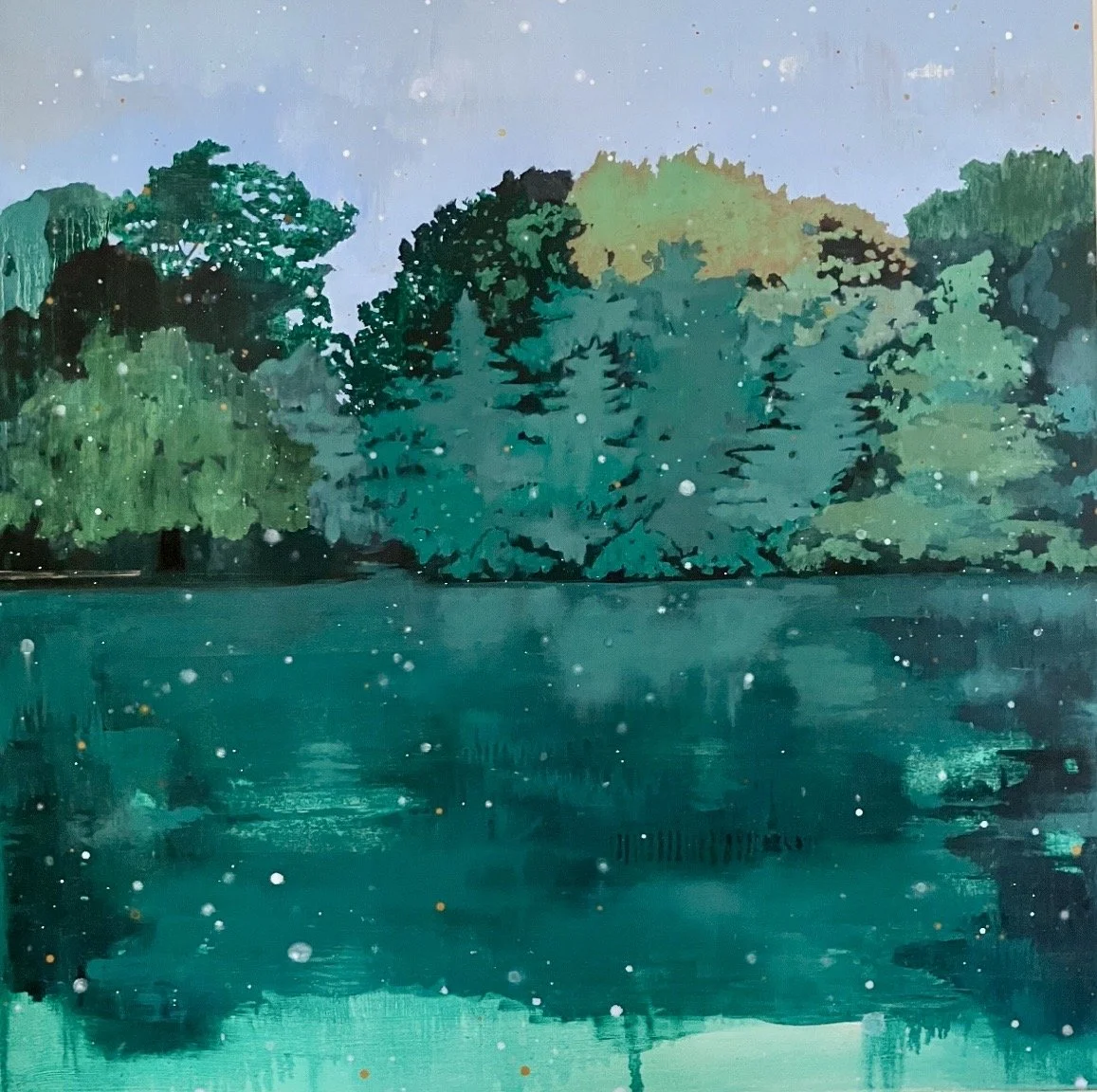 Summer Rain 2024 
oil on canvas 90 x 90cm