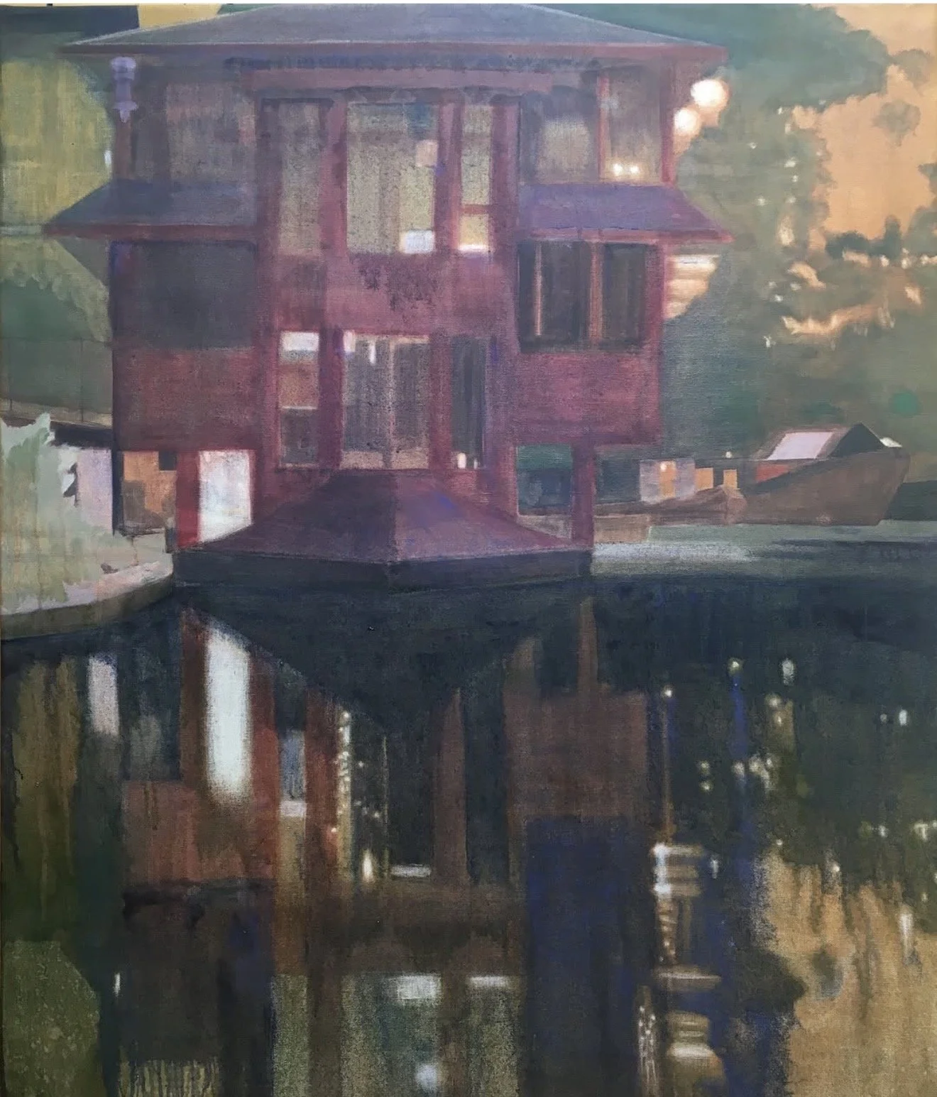The Floating World 2018
oil on canvas 90 x 80cm
