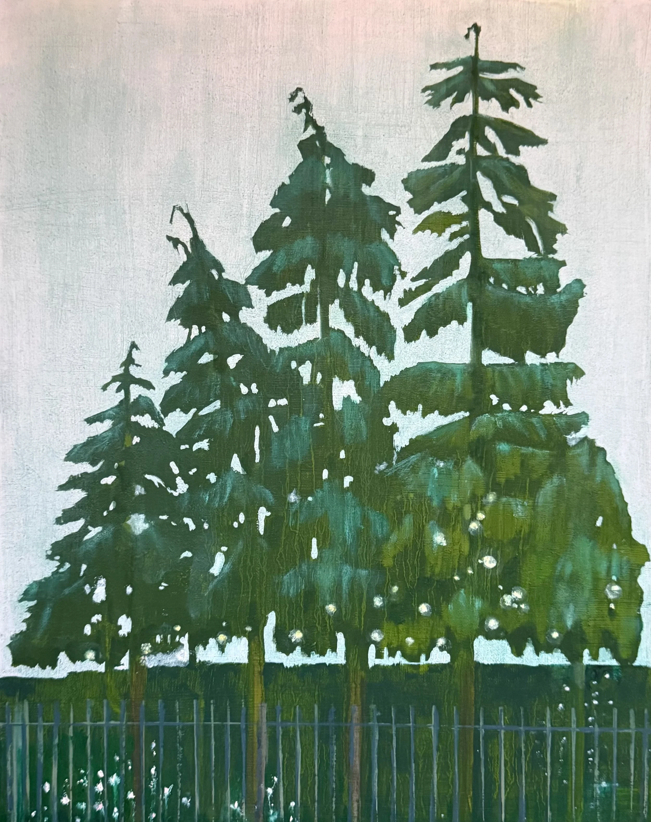 'Trees' (study) oil on canvas 40 x 50 cm