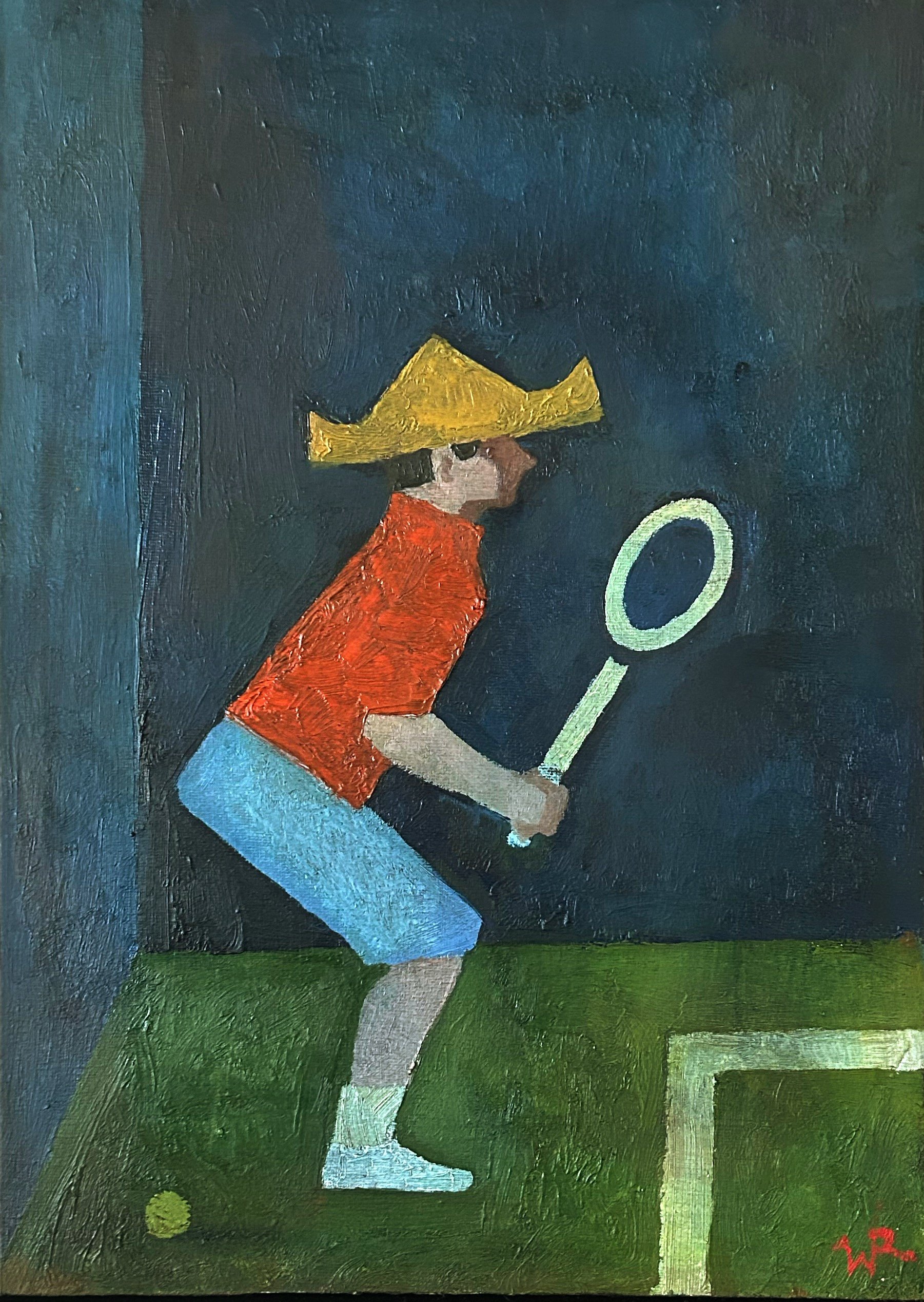 Tennis Player with Orange Shirt .jpeg