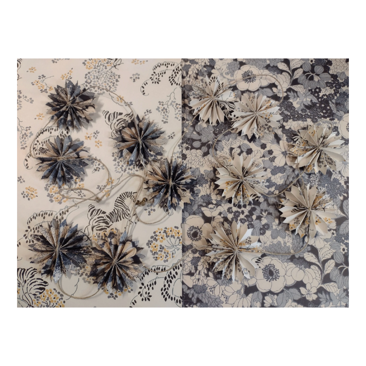 Blue Floral Liberty Garland