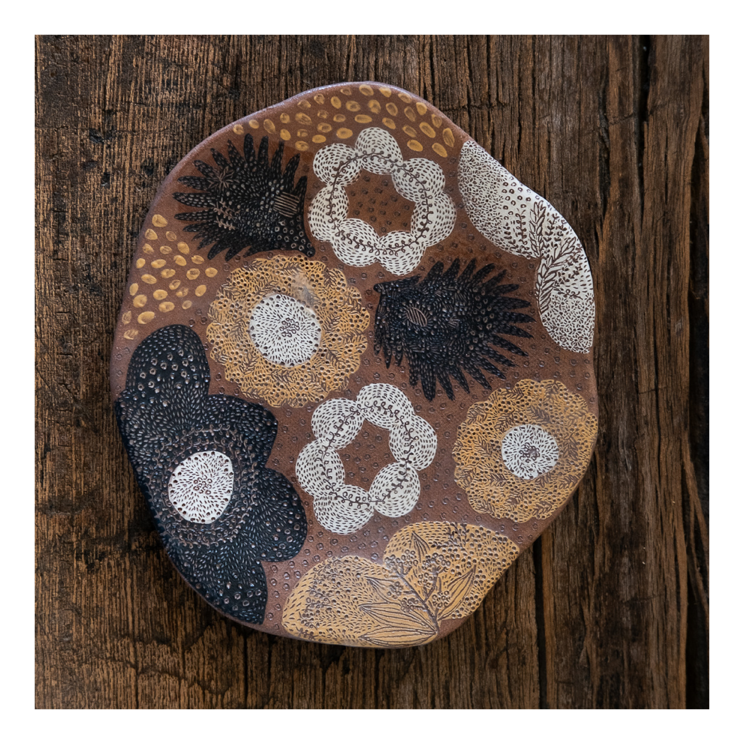 Abstract Garden Plate