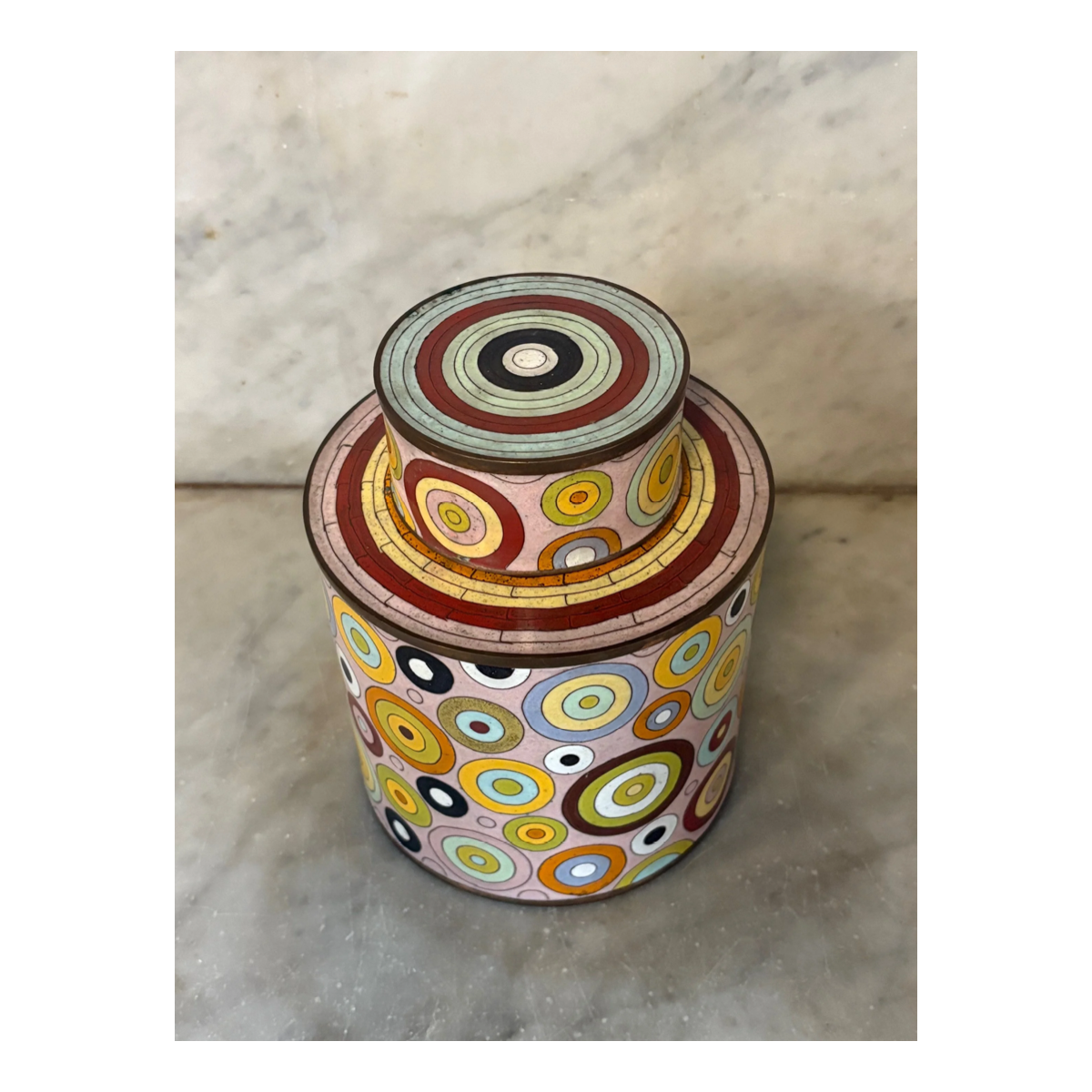 'Circles' Large Tea Caddy
