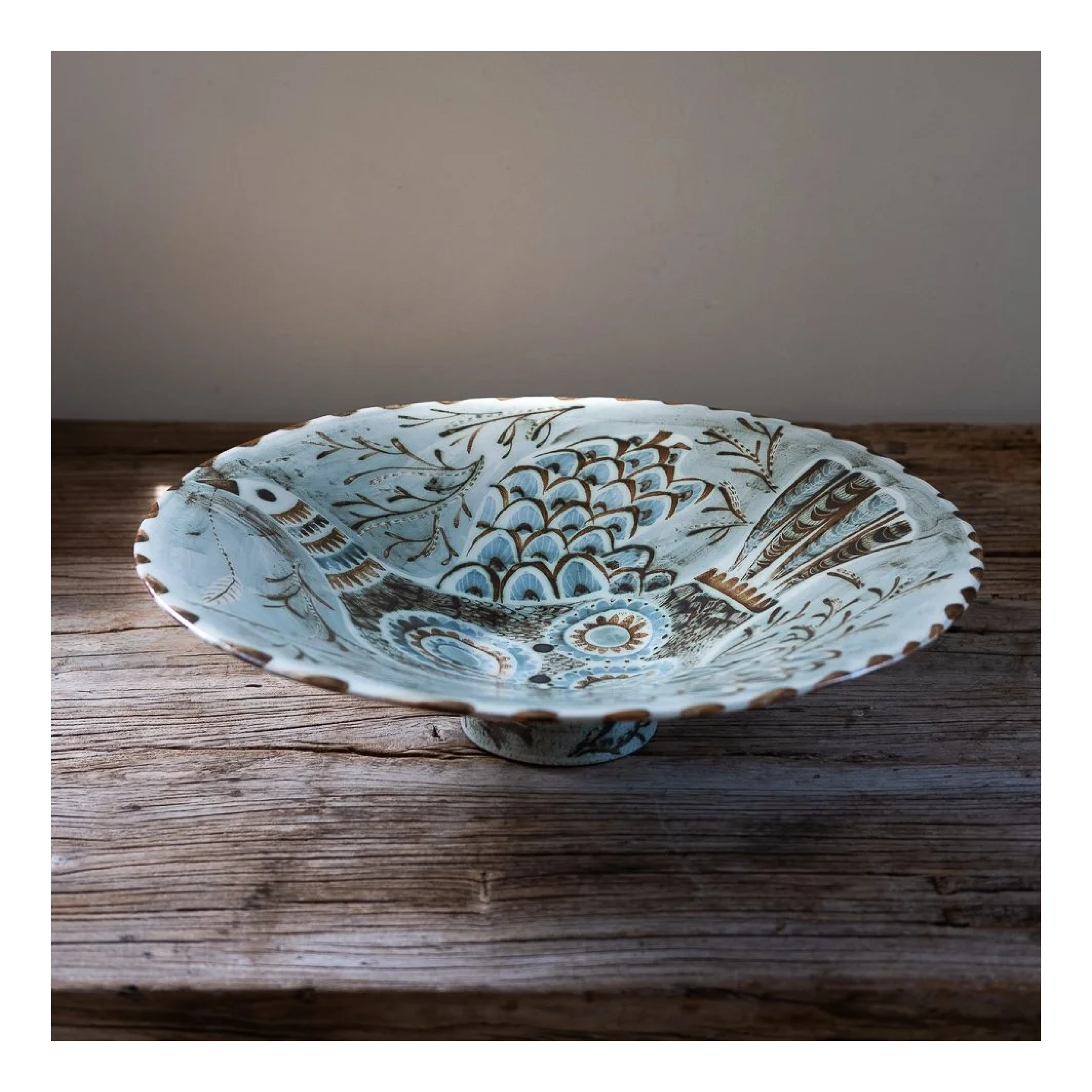 Bird in Flight Large Serving Dish