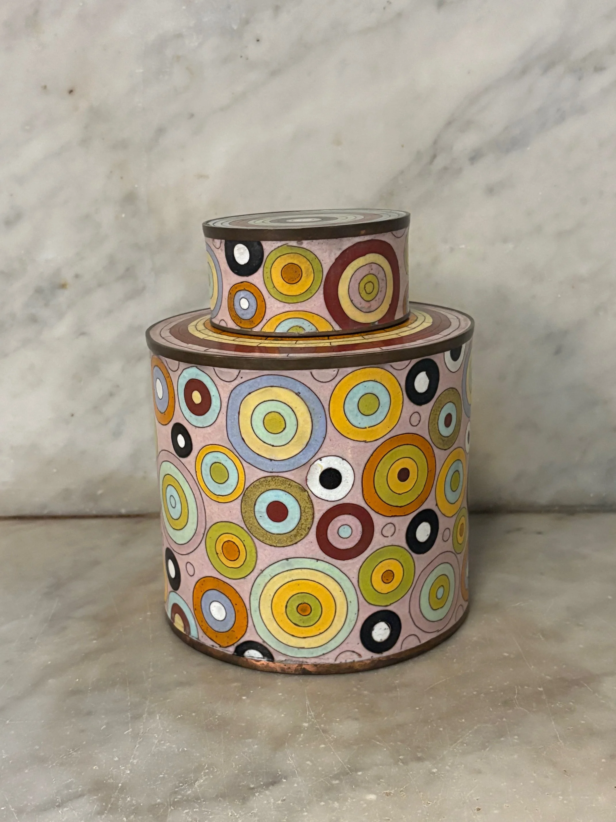 'Circles' Large Tea Caddy