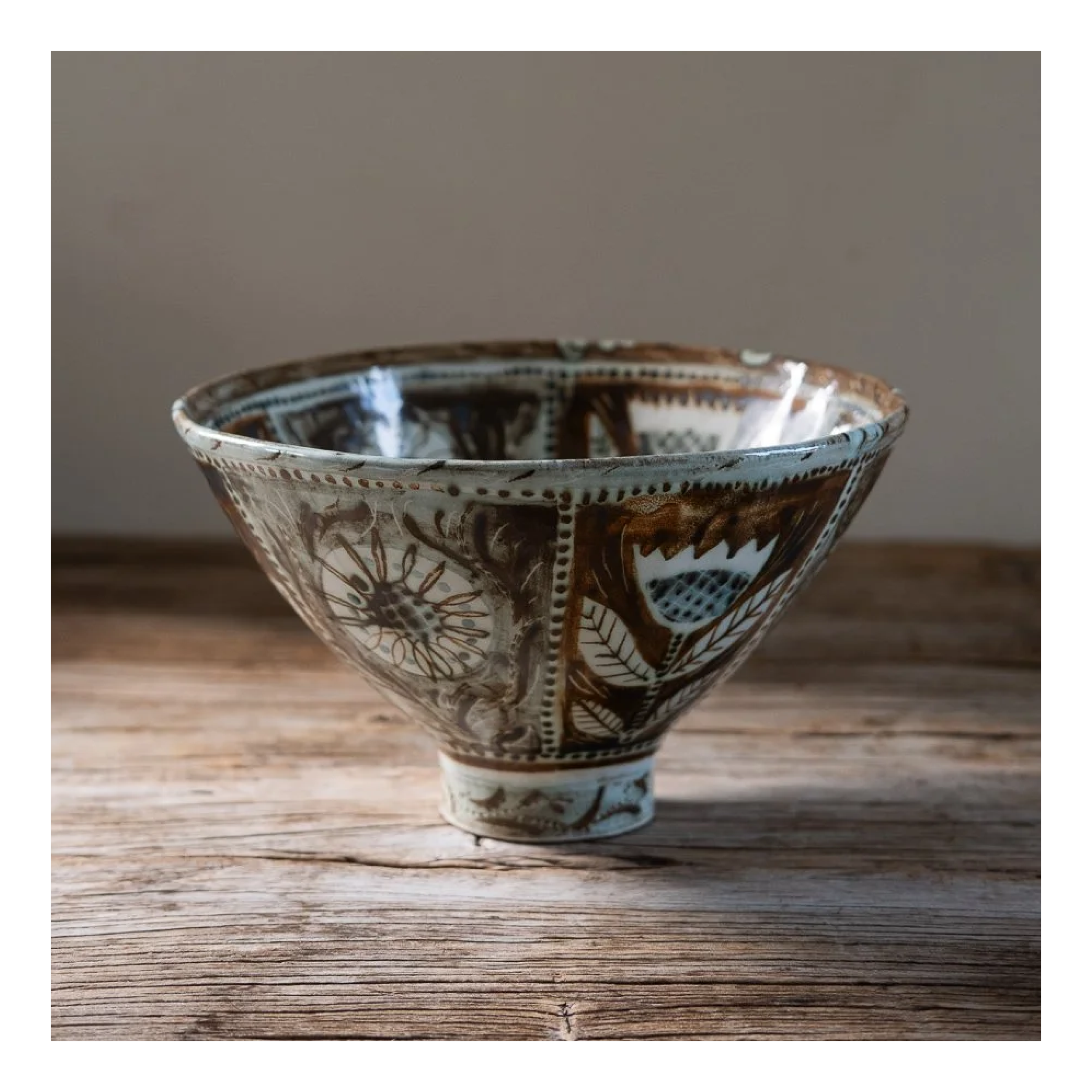 Deep Autumn Serving Bowl