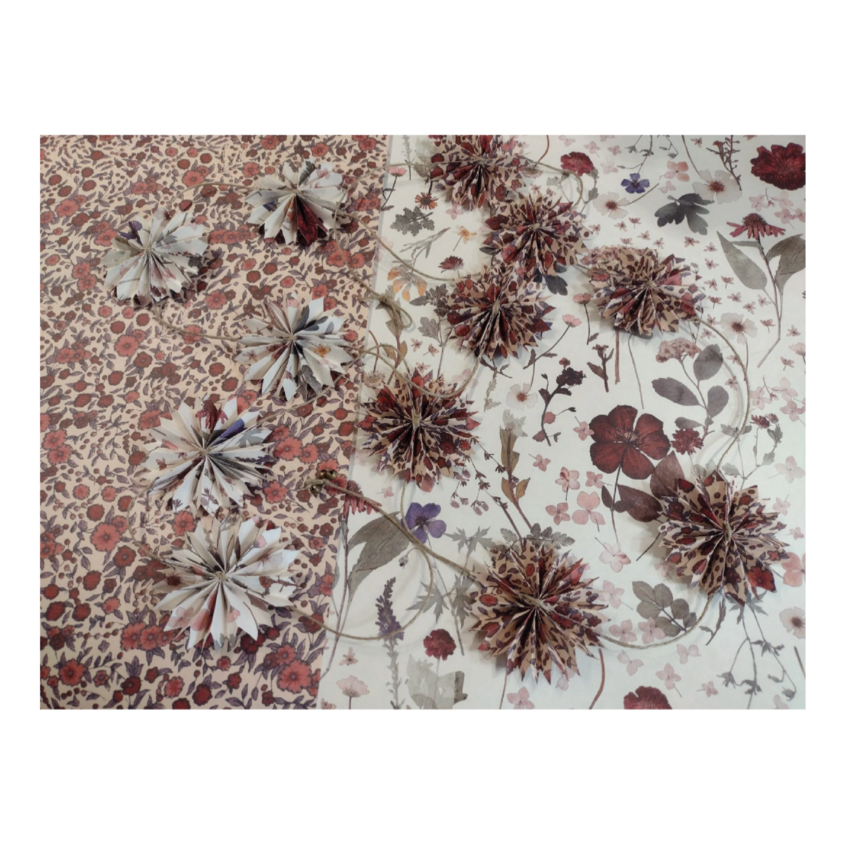 Red Floral Liberty Garland