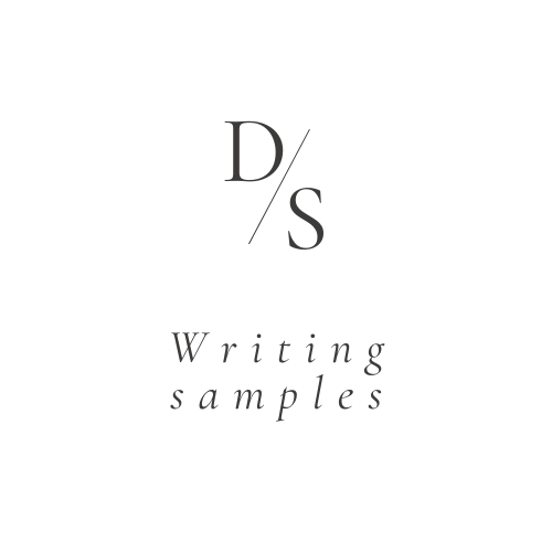 Writing Samples