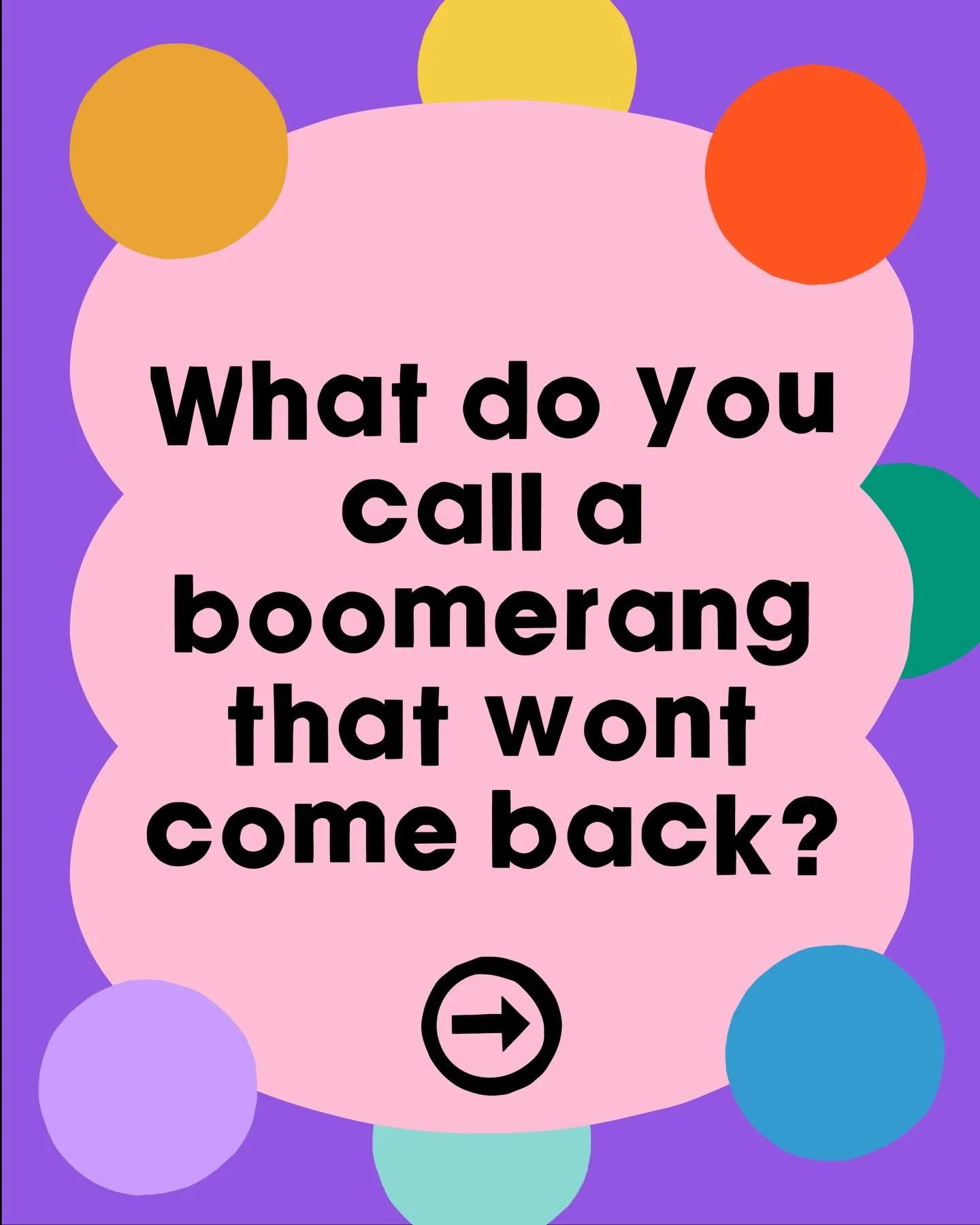 Friday fun for all the mums, dads, aunts and uncles. Another classic joke from the archive to share with the kids. 

#dadjoke  #friyay #fun #joke