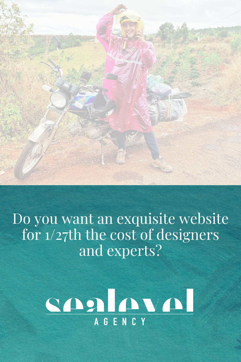 Do you want an exquisite website for 1/27th the price of designers and experts?