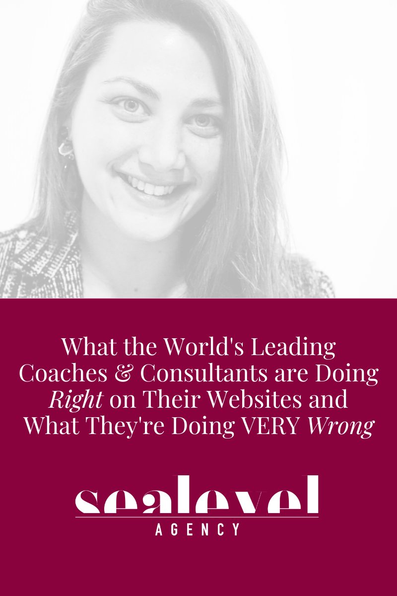 What the World's Leading Coaches and Experts are Doing Right on Their Website, and What They're Doing VERY Wrong