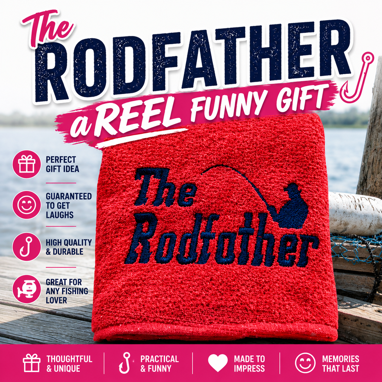 The Rodfather Fishing Towel