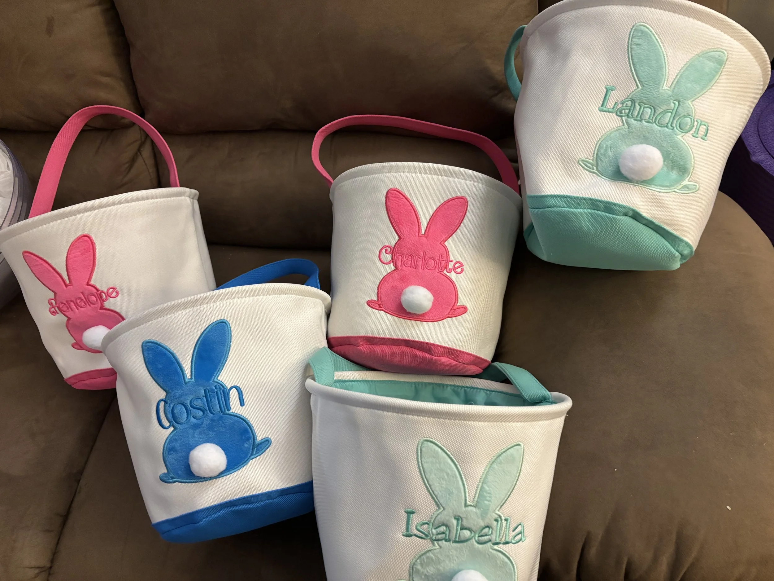 Personalized Easter Bunny  Baskets