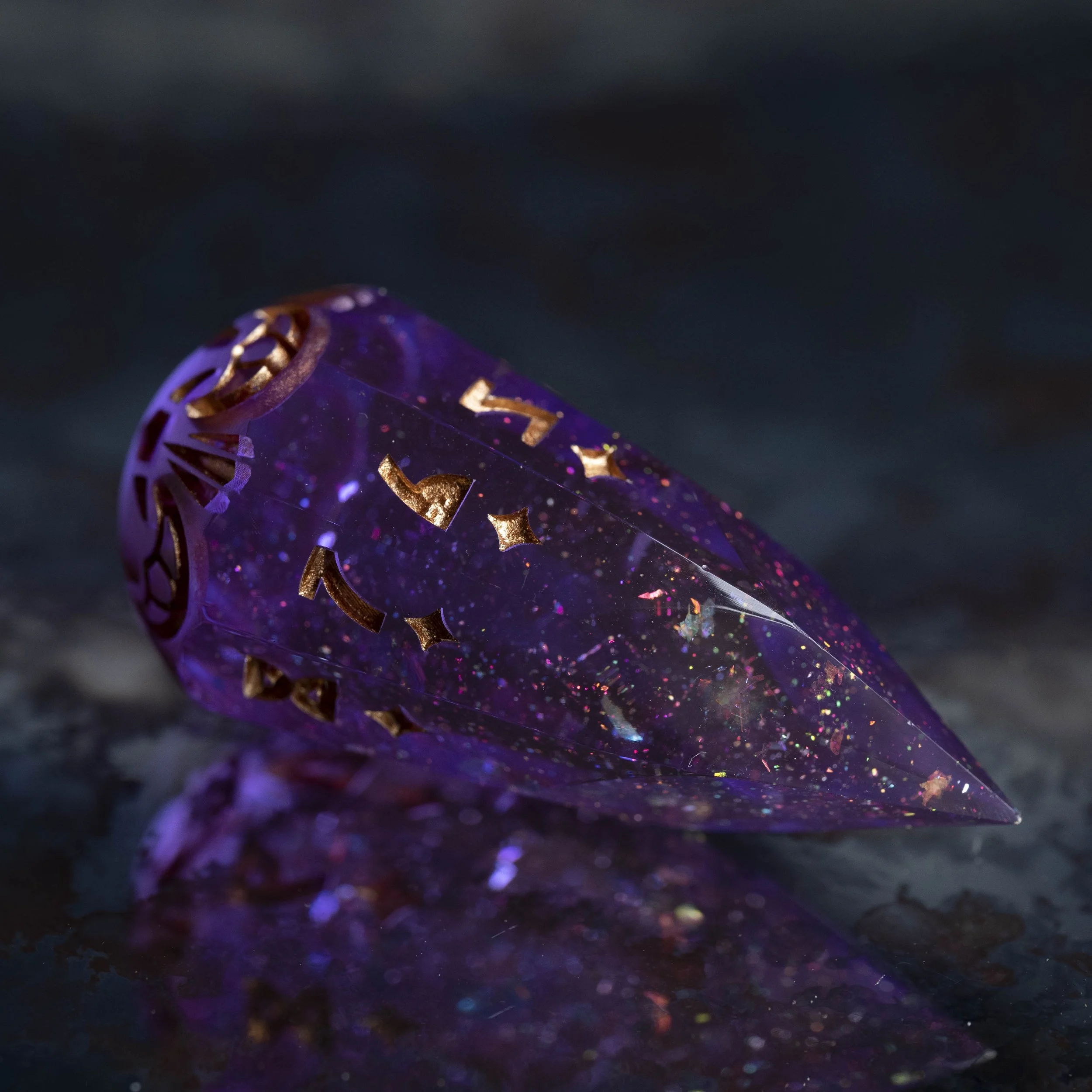 Améthyste Mystique D10 Comète