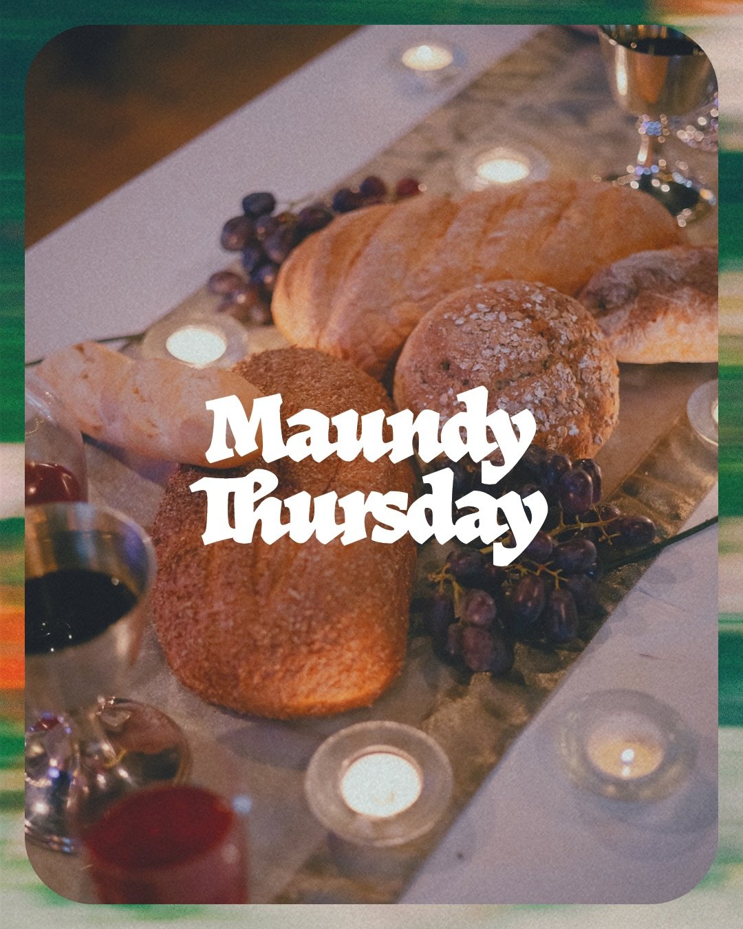 Maundy Thursday is here 🥖🍷
We&rsquo;re meeting tonight at 7.30pm for a service reflecting and worshipping around the Lord&rsquo;s table.

Check out our pinned post for all Holy Week services