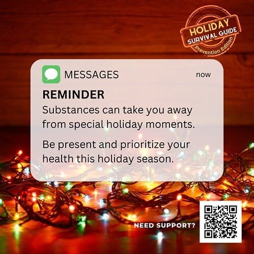 Happy Holidays! Let&rsquo;s all make sure to support one another this season!

#substancefree #holidays #howtosurvivetheholidays #happyholidays #showupforyourself