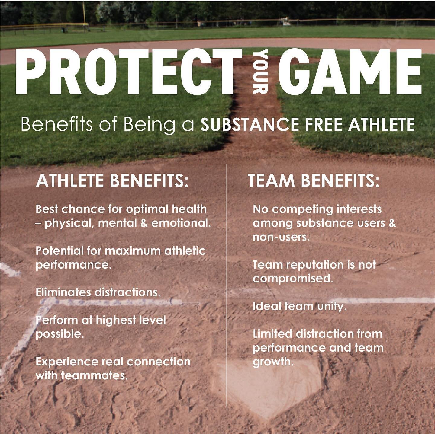All SPRING-sport athletes!!!&nbsp; Take the Protect Your Game Challenge&nbsp; See the benefits of being Substance-Free in this post.&nbsp;Talk to your team about making this the season as strong as possible!!

#ProtectYourGame, #PYG, #SubstanceFreeAt