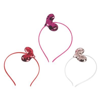 Sequin Heart Headband