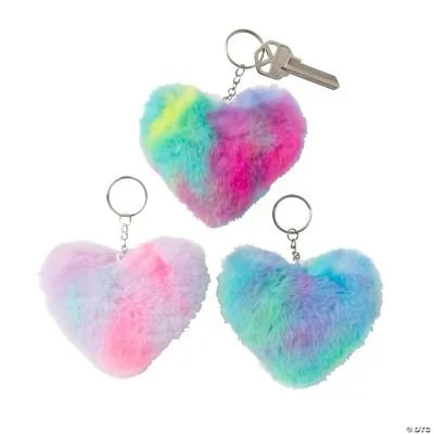 Plush Heart Keychain