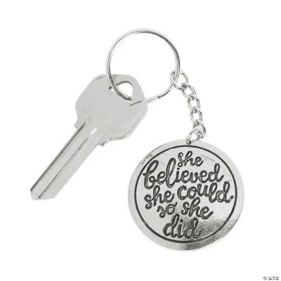She Believed Keychain 