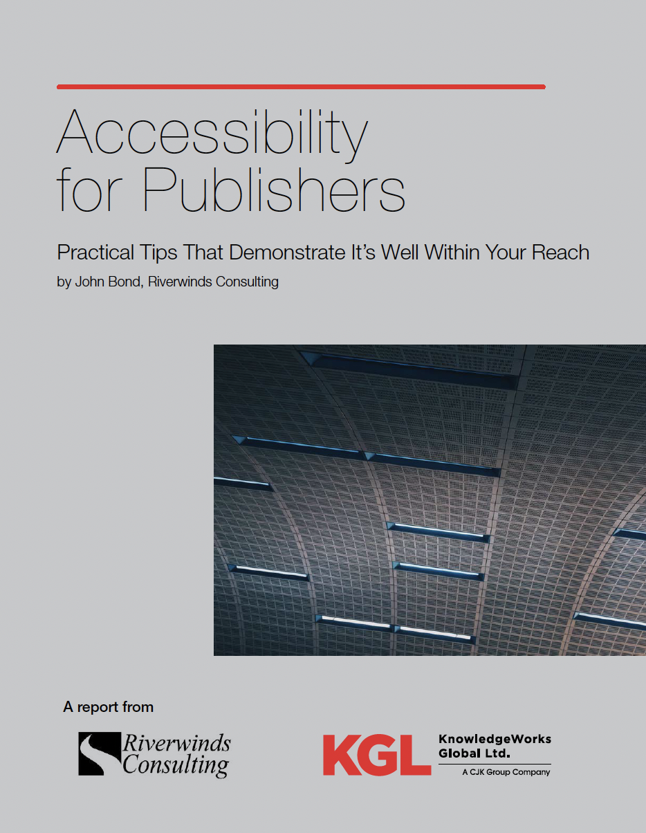 Accessibility for Publishers Report