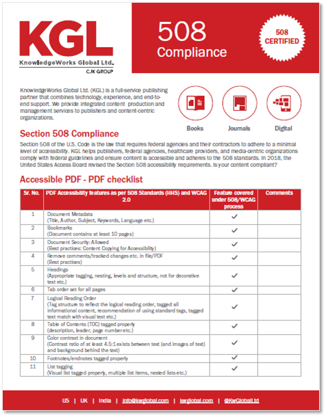 KGL 508 Compliance