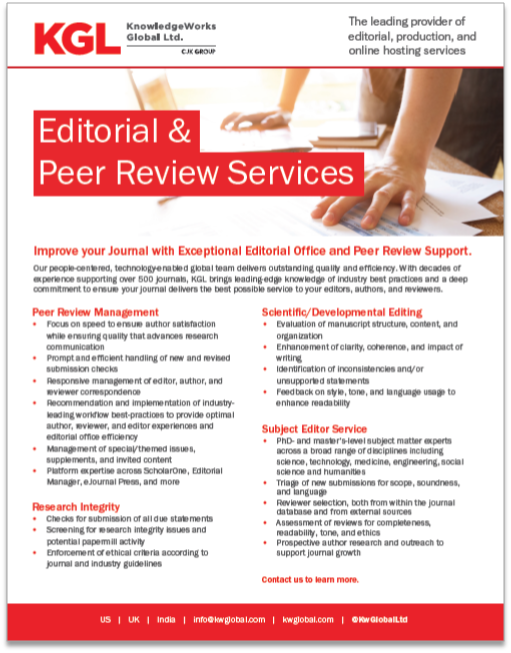 KGL Editorial & Peer Review
