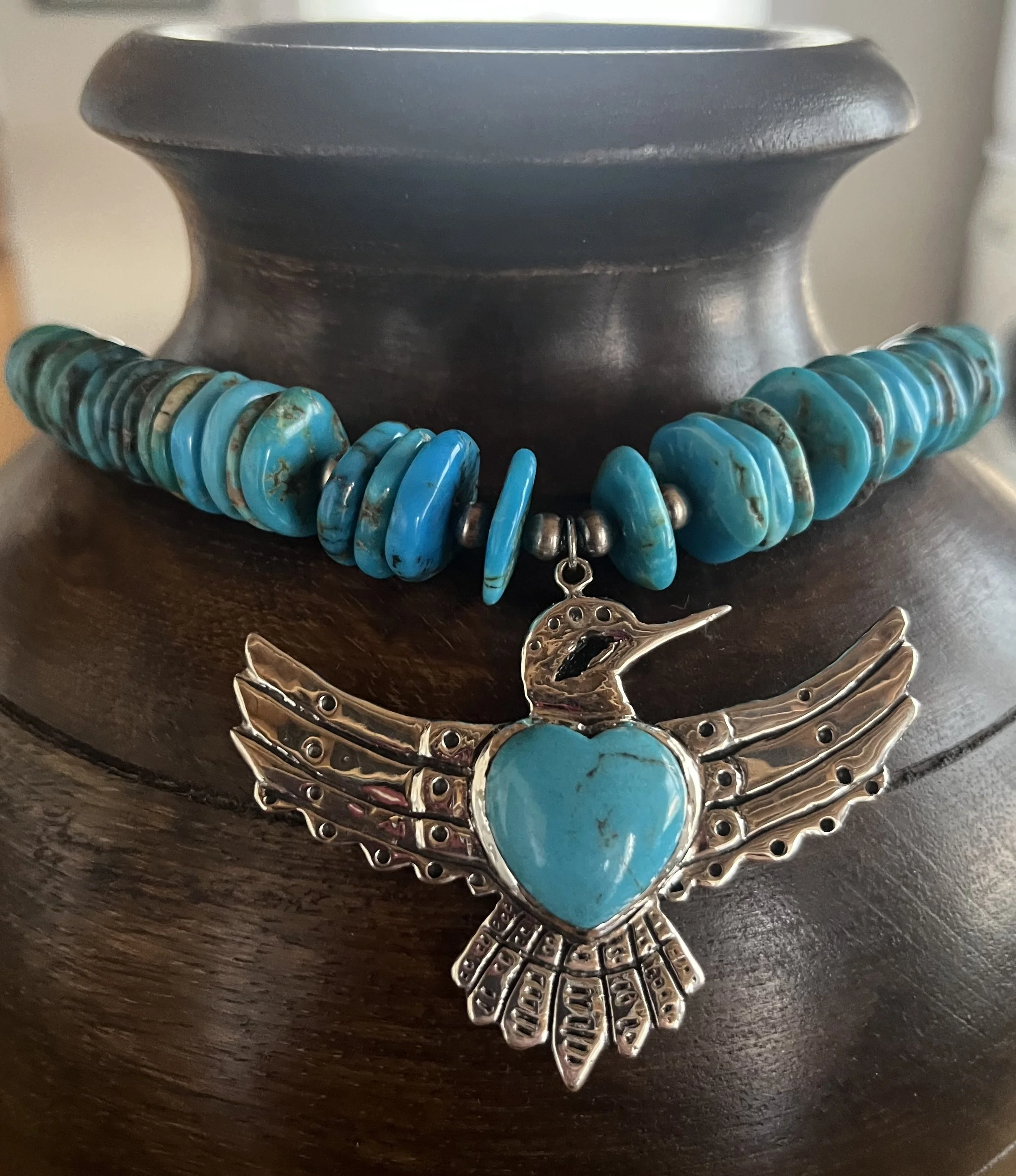 Hummingbird Necklace (sold to Barbara)