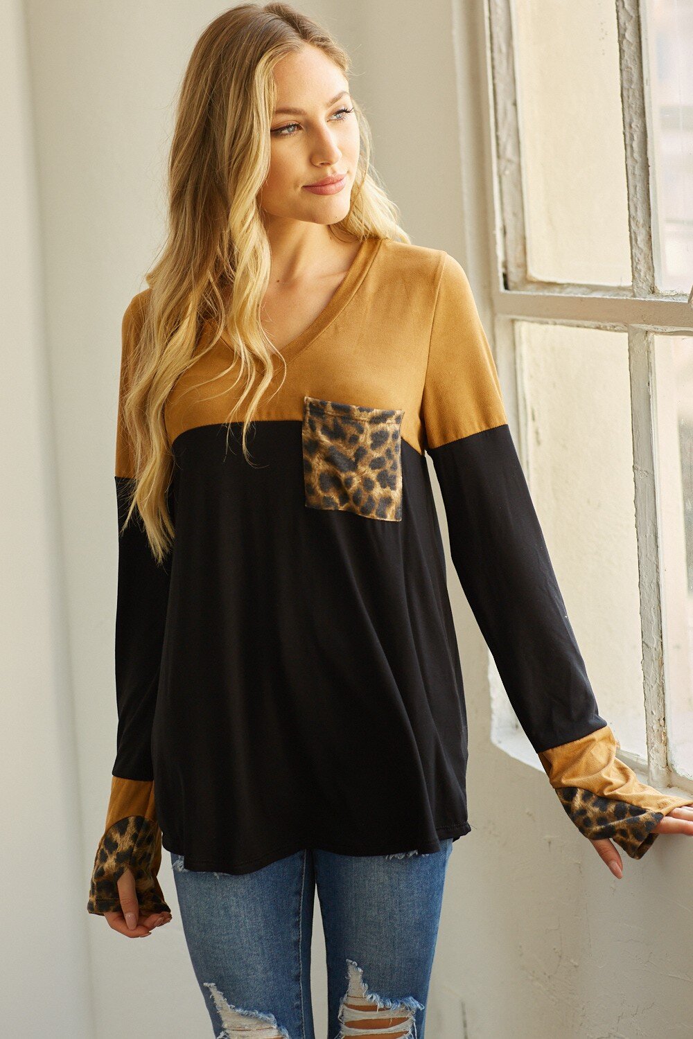 Miss Me womens Sweater "Gold ellbows"