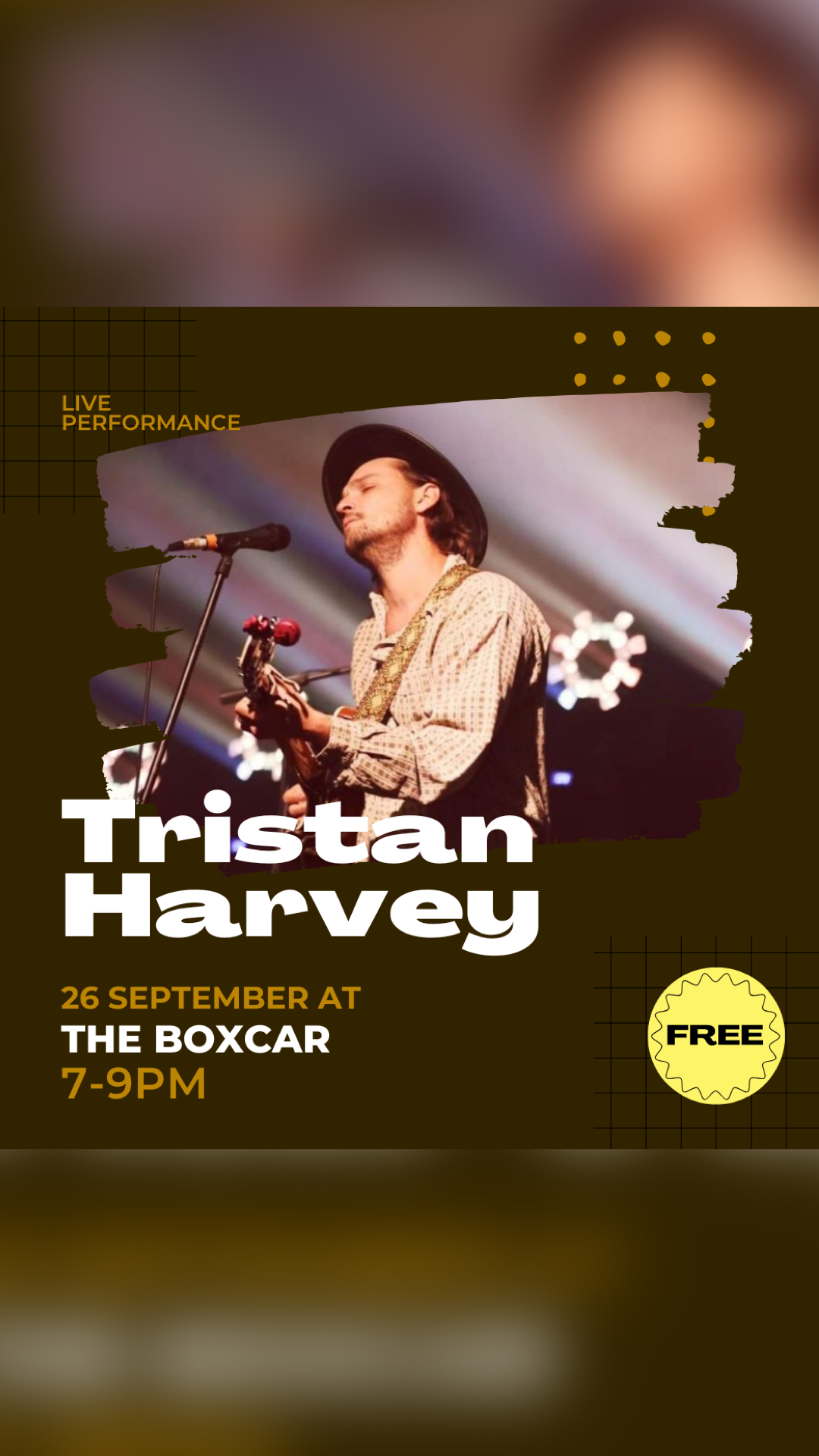 Boxcar Stage Presents - Tristan Harvey