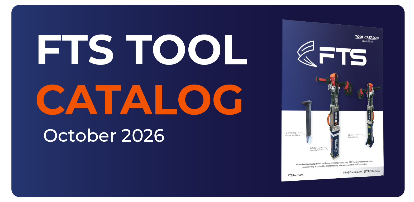October 2026 FTS Rail Tool Catalog