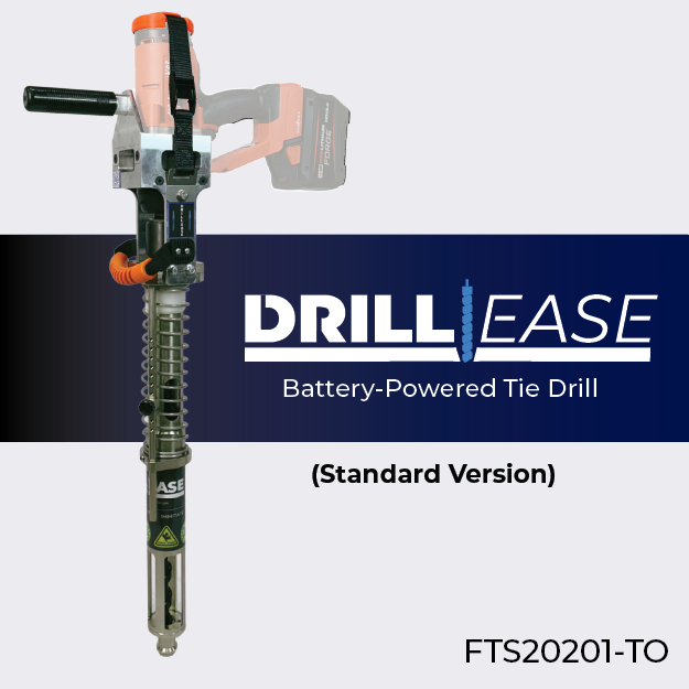 DrillEase Tool Only | Battery-Powered Wood Tie Drill