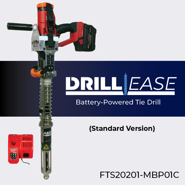 DrillEase Complete Kit | Battery-Powered Wood Tie Drill