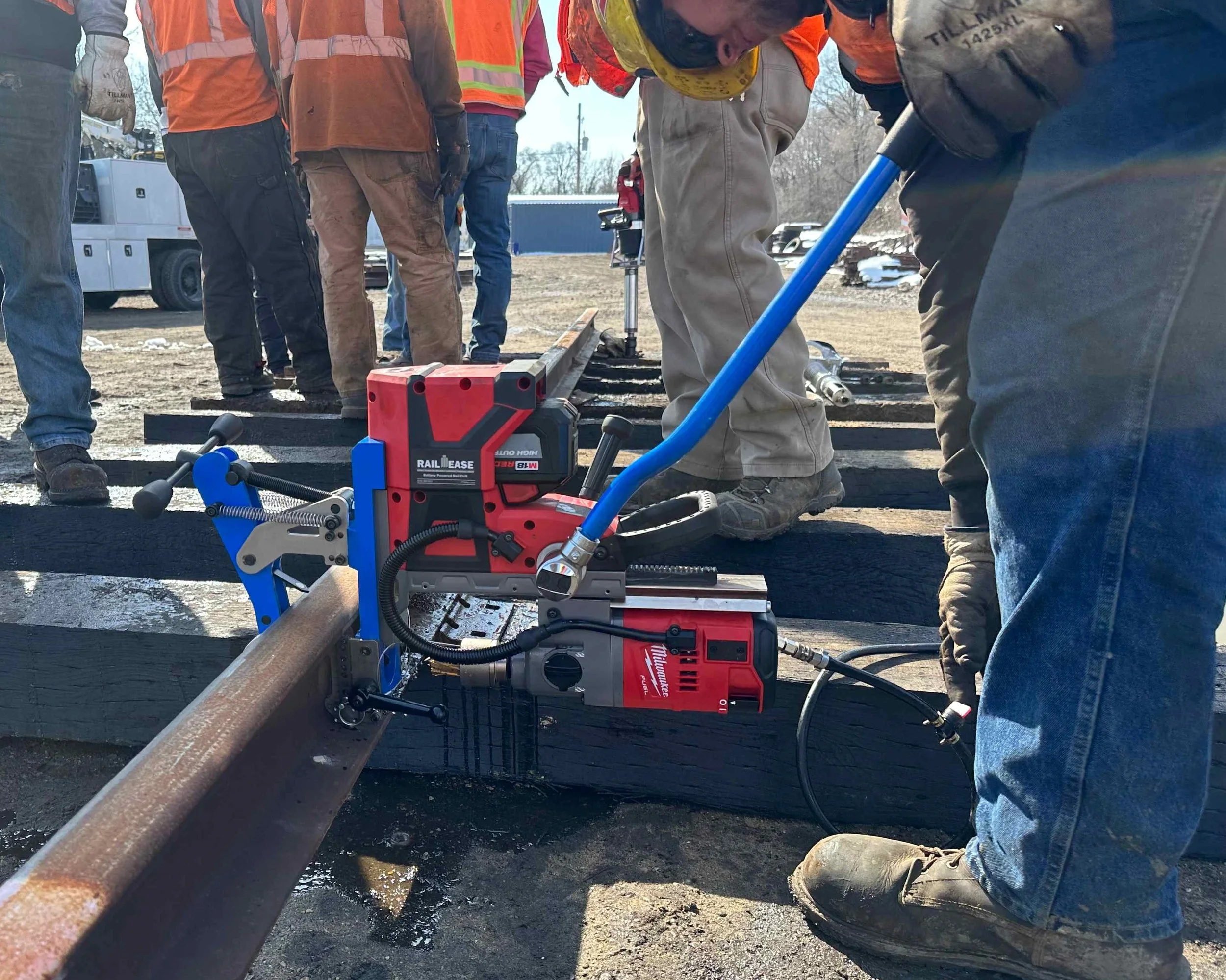RailEase Battery Powered Rail Drill — Focused Technology Solutions