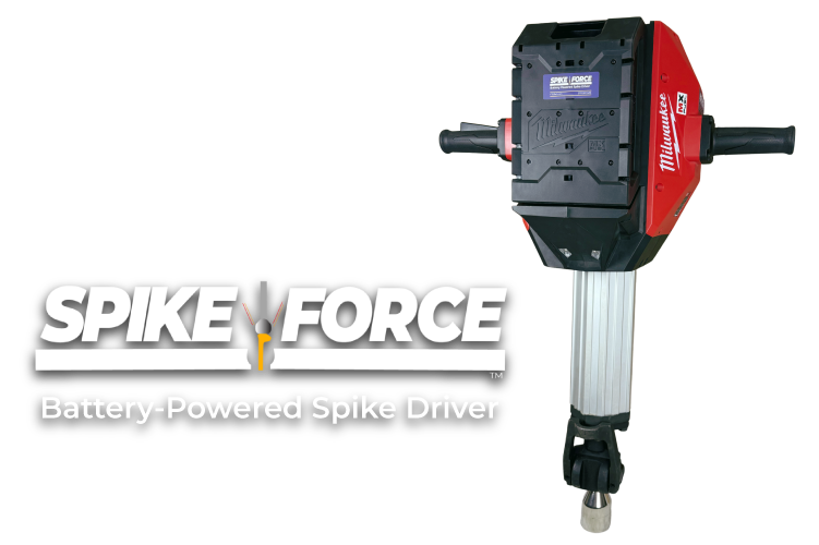 SpikeForce Battery Powered Railroad Spike Driver